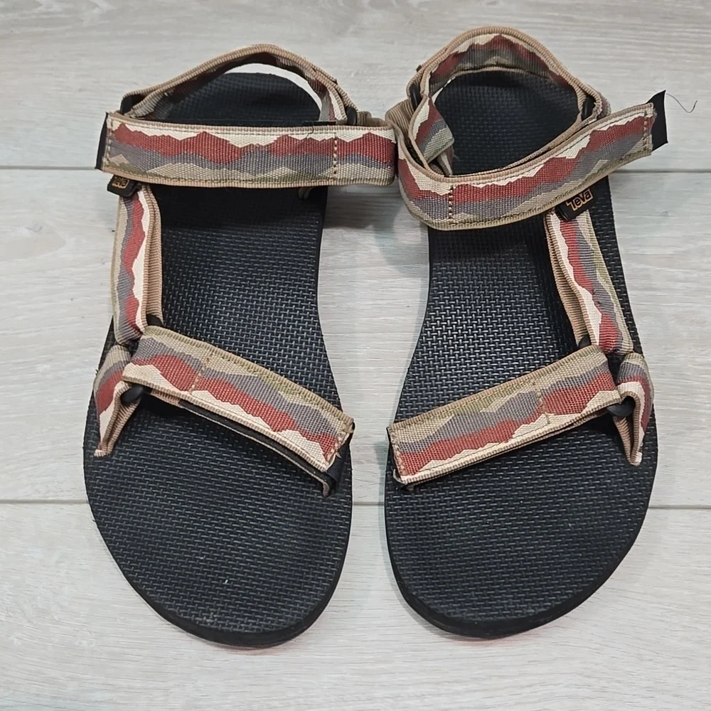 Teva Men's Sandals Hurricane  Outdoor Hook&loop Slide Shoes Sz 10